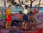Paul Gauguin Under the Pandanus II oil painting reproduction